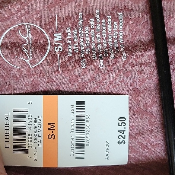 INC international concepts size S/M pink snakeskin tank top NWT - Picture 7 of 9